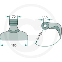 GRANIT Bijak młotkowy 18063-RM-18 - Sklep PoltechParts