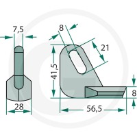 GRANIT Bijak młotkowy 18063-ROU-55 - Sklep PoltechParts
