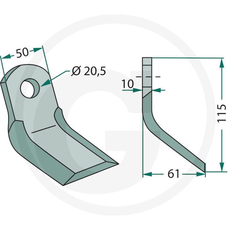 GRANIT Nóż typu Y 18063-MAS-70 - Sklep PoltechParts