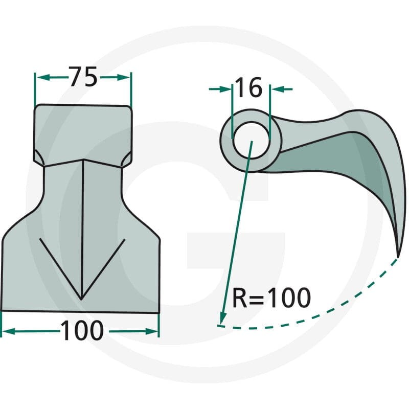 GRANIT Bijak młotkowy 18063-RM-36 - Sklep PoltechParts