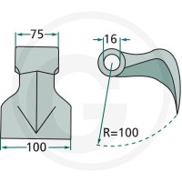 GRANIT Bijak młotkowy 18063-RM-36 - Sklep PoltechParts