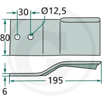GRANIT Nóż bijakowy 18063-UNG-01 - Sklep PoltechParts