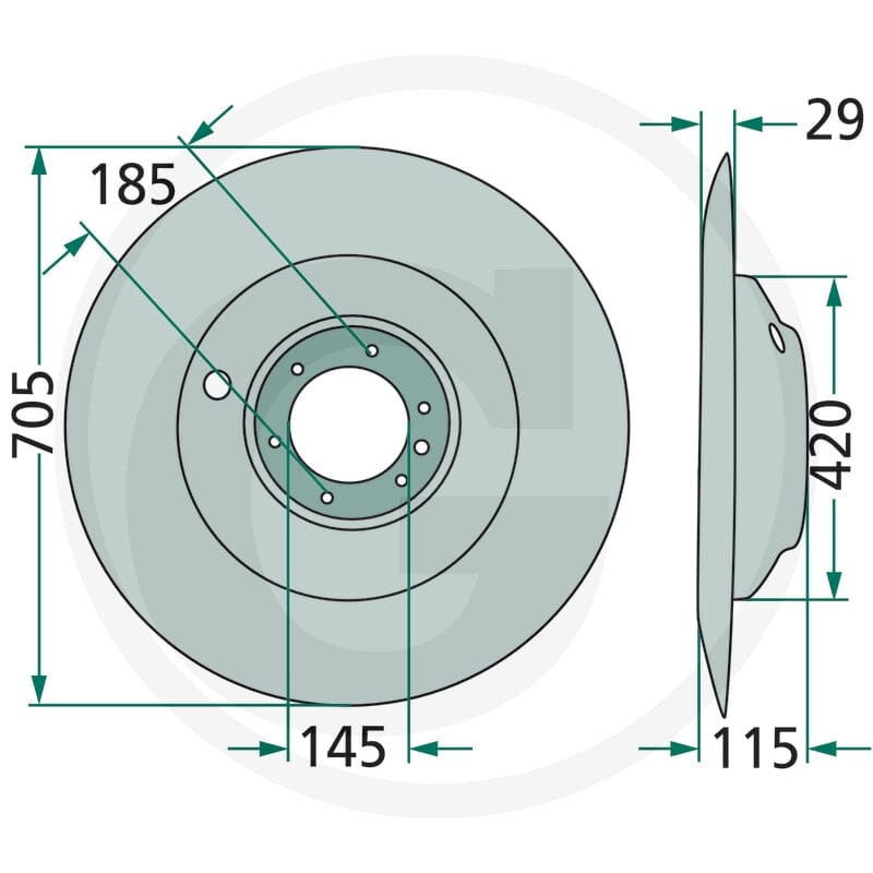 GRANIT Talerz oporowy 64700640069F - Sklep PoltechParts