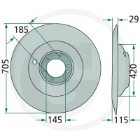 GRANIT Talerz oporowy 64700640069F - Sklep PoltechParts