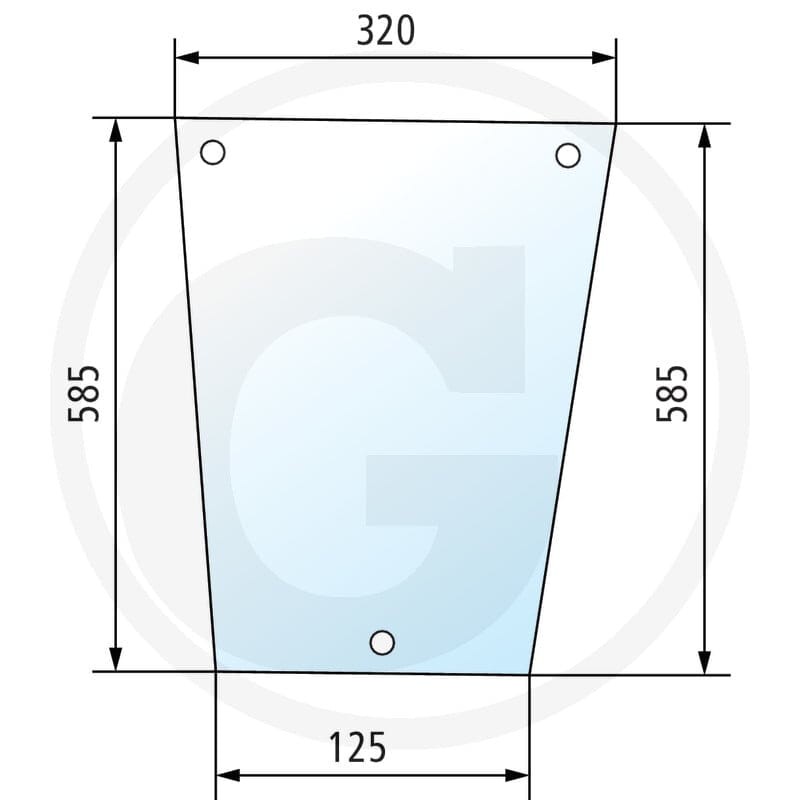 GRANIT Szyba przednia 650S354067