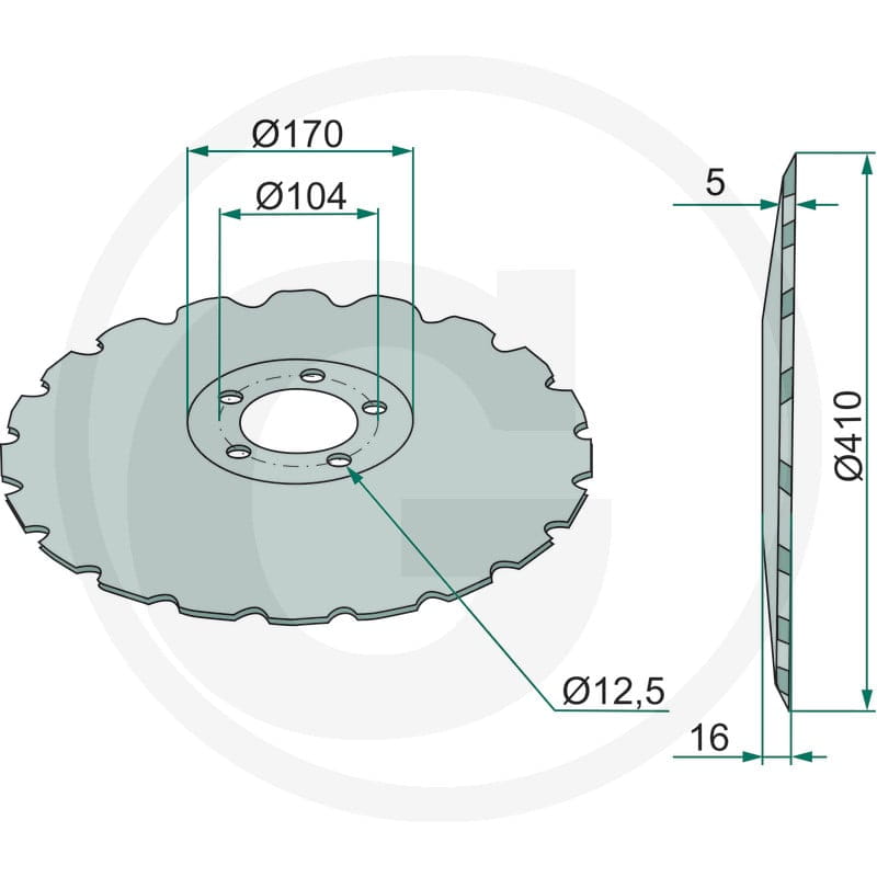 GRANIT Talerz 1800340021 - Sklep PoltechParts