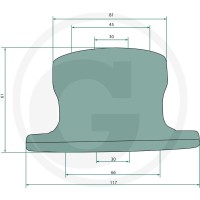 GRANIT Łożysko tarczy 1800700057 - Sklep PoltechParts