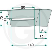 GRANIT Skrobak metalowy 18051-K201 - Sklep PoltechParts