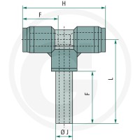 GRANIT B-TS-2x6-6-KU Wtyczka - trójnik 60603470321 - Sklep PoltechParts