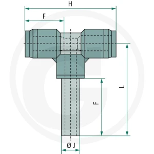 GRANIT B-TS-2x6-6-KU Wtyczka - trójnik 60603470321