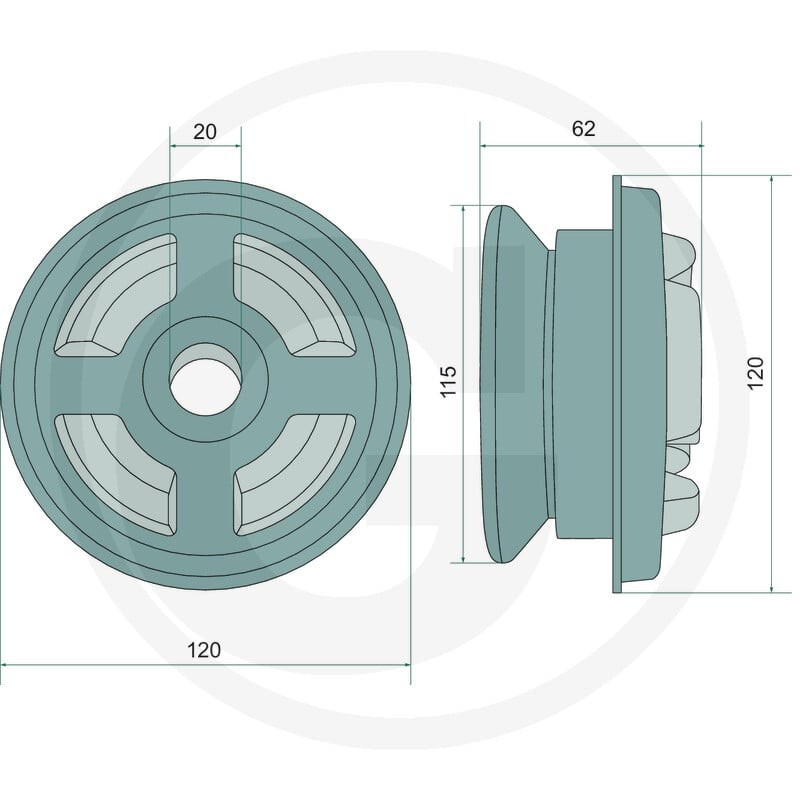 GRANIT Poduszka kabiny 65417000 - Sklep PoltechParts