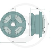 GRANIT Poduszka kabiny 65417000 - Sklep PoltechParts