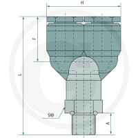 GRANIT B-YE-10-1/4-KU Złącze wkręcane typu Y 60603180160 - Sklep PoltechParts