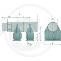 GRANIT B-YVTEdk2-8-1/4-KU Rozdzielacz typu Y wk 60603180925 - Sklep PoltechParts