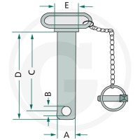 GRANIT Sworzeń łącznika górnego 20012849 - Sklep PoltechParts