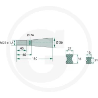 BLUELINE Ząb 439439015 - Sklep PoltechParts