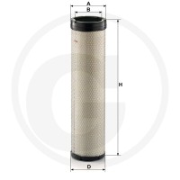 MANN FILTER Filtr powietrza wtórnego 565CF1570 - Sklep PoltechParts