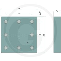 Scharmüller Płyta do przyspawania 77700645010 - Sklep PoltechParts