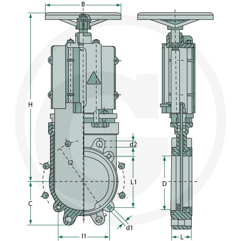 MZ Zasuwa płytkowa 4050102100000 - Sklep PoltechParts