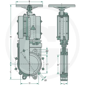 MZ Zasuwa płytkowa 4050102100000