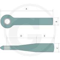 Walterscheid Ucho zaczepu 770ZO74054-40A-5BP - Sklep PoltechParts