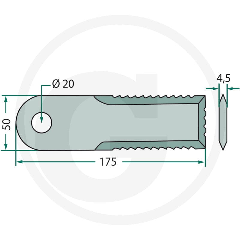 Radura Nóż bijakowy 52900027 - Sklep PoltechParts