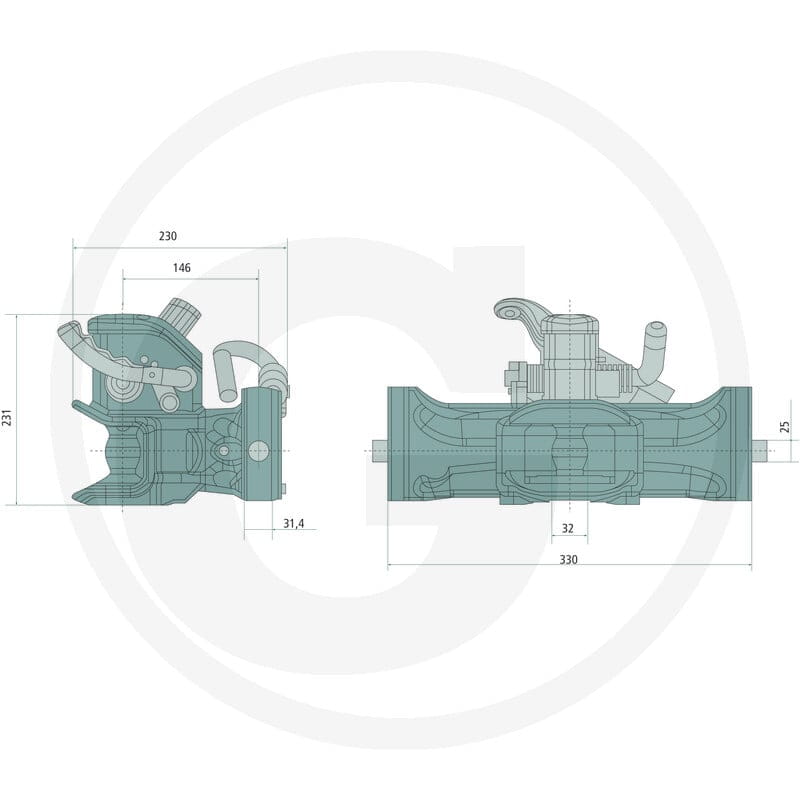 Sauermann Zaczep przyczepy 12321464 - Sklep PoltechParts