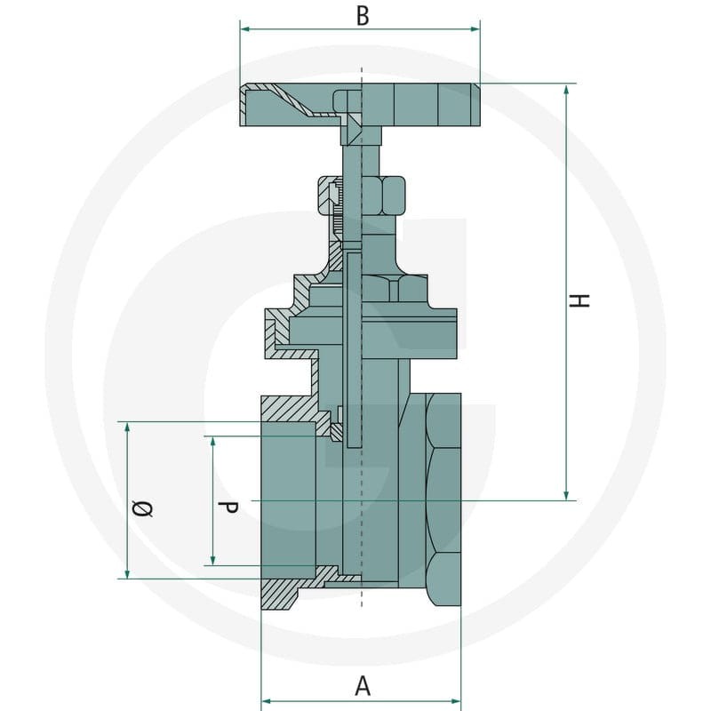 MZ Zasuwa mosiężna 4053070090000 - Sklep PoltechParts