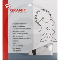 GRANIT Nóż z 4 zębami 13299931 - Sklep PoltechParts