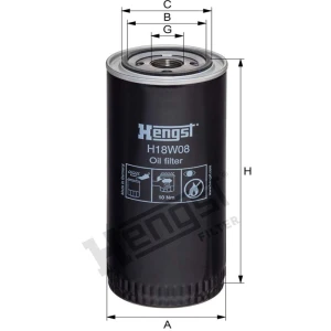 Hengst Filtr oleju H18W08 866H18W08