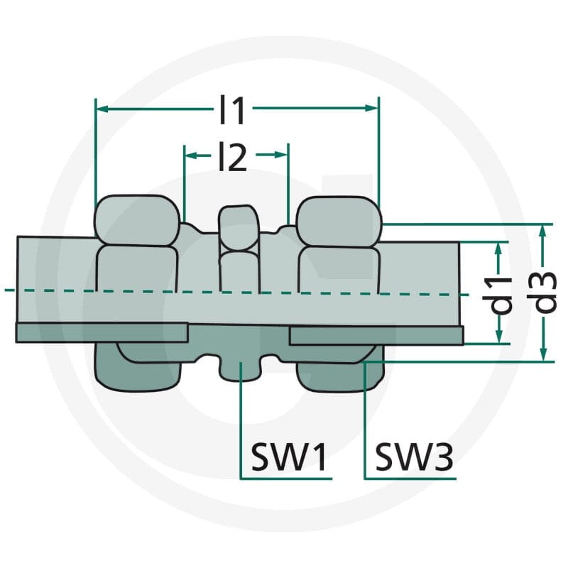 Złączka gwintowana prosta 500430104 - 500430104 - Sklep rolniczy PoltechParts