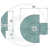 allsafe Końcówka z tworzywa 8390000298 - Sklep PoltechParts