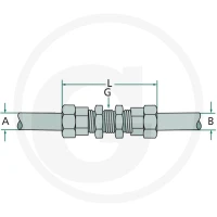 GRANIT Złącze grodziowe gwintowane przelotowe 82770019 - Sklep PoltechParts