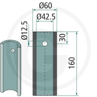 SHW Tuleja do przyspawania 430430610 - Sklep PoltechParts