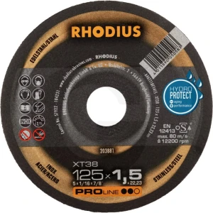 RHODIUS Tarcza do cięcia XT38 77500074