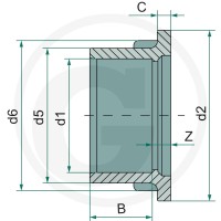 GRANIT Tuleja z kołnierzem 40504050533 - Sklep PoltechParts