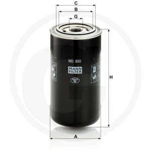 MANN FILTER Filtr oleju hydraulicznego 565WD950.5