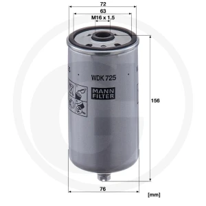 MANN FILTER Filtr paliwa 565WDK725