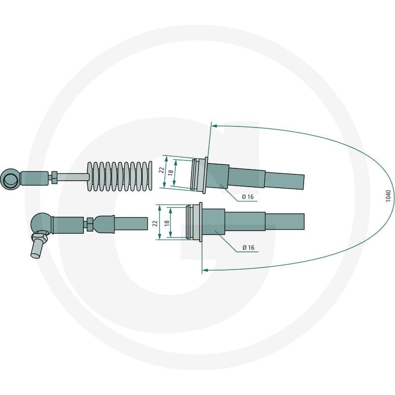 GRANIT Cięgno Bowdena 85221001 - Sklep PoltechParts