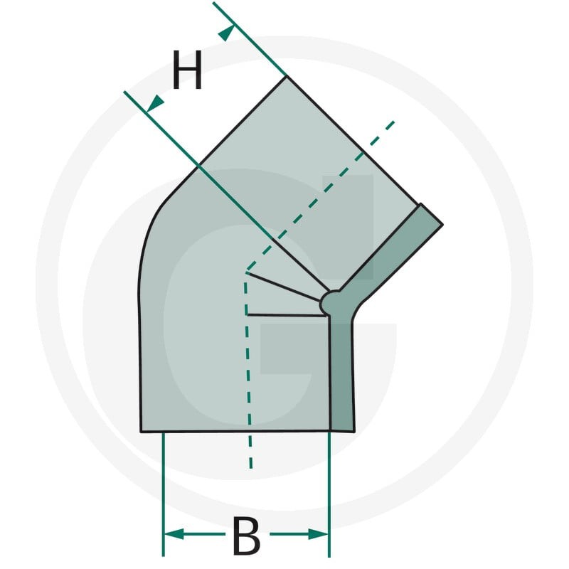 GRANIT Kolanko 45° 4050110130 - Sklep PoltechParts