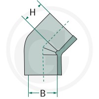 GRANIT Kolanko 45° 4050110130 - Sklep PoltechParts