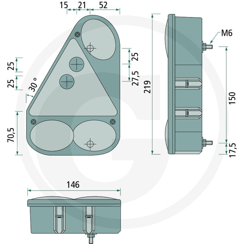 ASPÖCK Lampa tylna "EARPOINT III" 504244700007 - Sklep PoltechParts