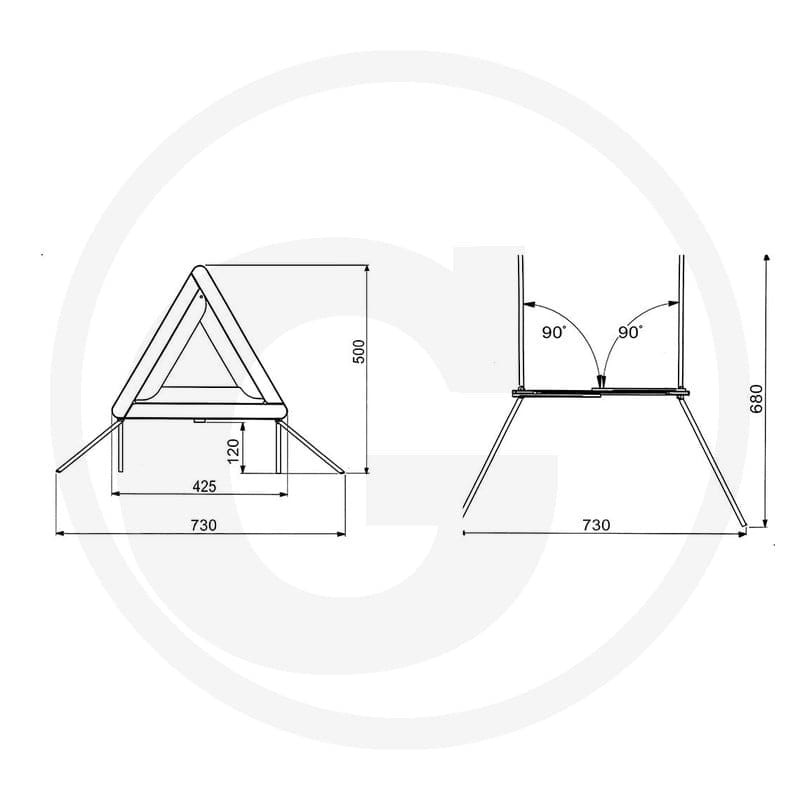 GRANIT Trójkąt ostrzegawczy, Euro, mały 50091720 - Sklep PoltechParts