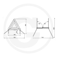 GRANIT Trójkąt ostrzegawczy, Euro, mały 50091720 - Sklep PoltechParts