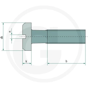 GRANIT Śruba z łbem płaskim M6x45 DIN 85 487850131