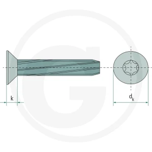 GRANIT Wkręt samogwintujący M4x20 DIN 7516 487751604
