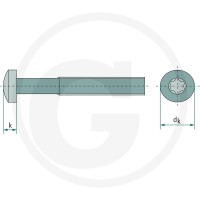 GRANIT Śruba z łbem soczewkowym M6x10- DIN 7985 4877985116 - Sklep PoltechParts