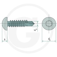 GRANIT Wkręt samowiercący 4,2x50 DIN 7504 4877504050 - Sklep PoltechParts