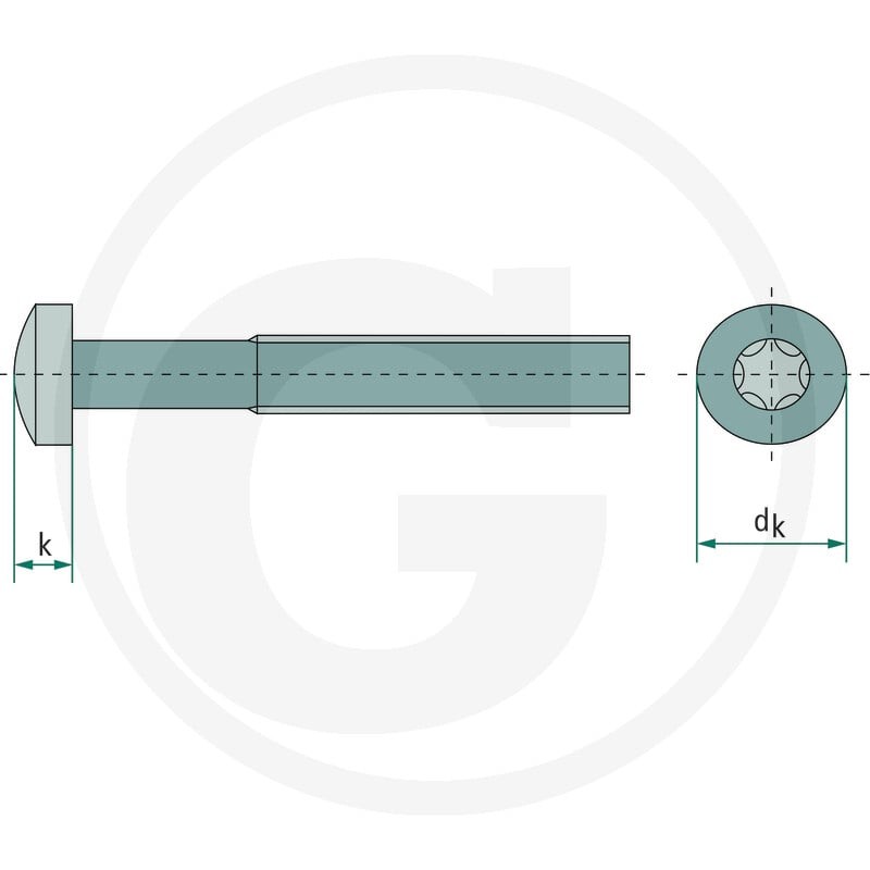 GRANIT Śruba z łbem soczewkowym M4x32- DIN 7985 4877985107 - Sklep PoltechParts