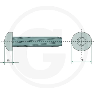 GRANIT Wkręt samogwintujący M4x16 DIN 7516 487751625